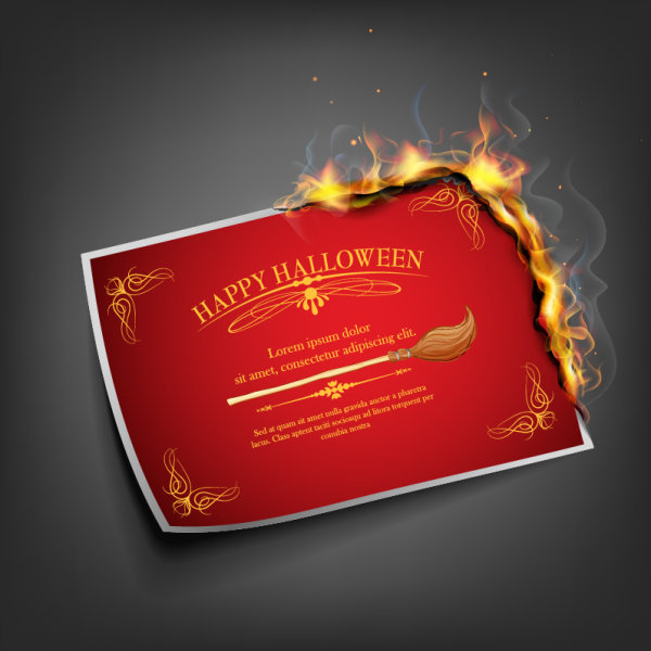 4 - tarjeta halloween vectorizada